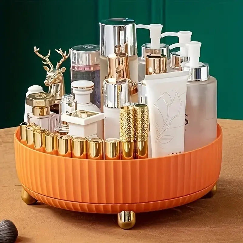 Makeup Perfume Organizer Tray 360° Rotating Lazy Susan, Spinning Organizer and Skincare & Cosmetics Storage with Large Capacity