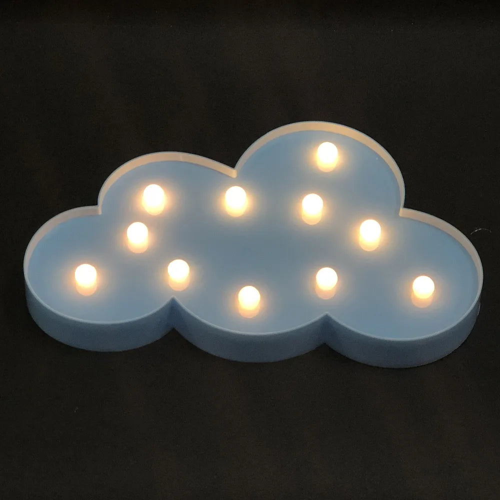 Cloud LED 3D Cartoon Night Light Wall Baby Lamp Toys Nordic Lamp Home Decoration Children's INS Photographic Props Xmas Gift