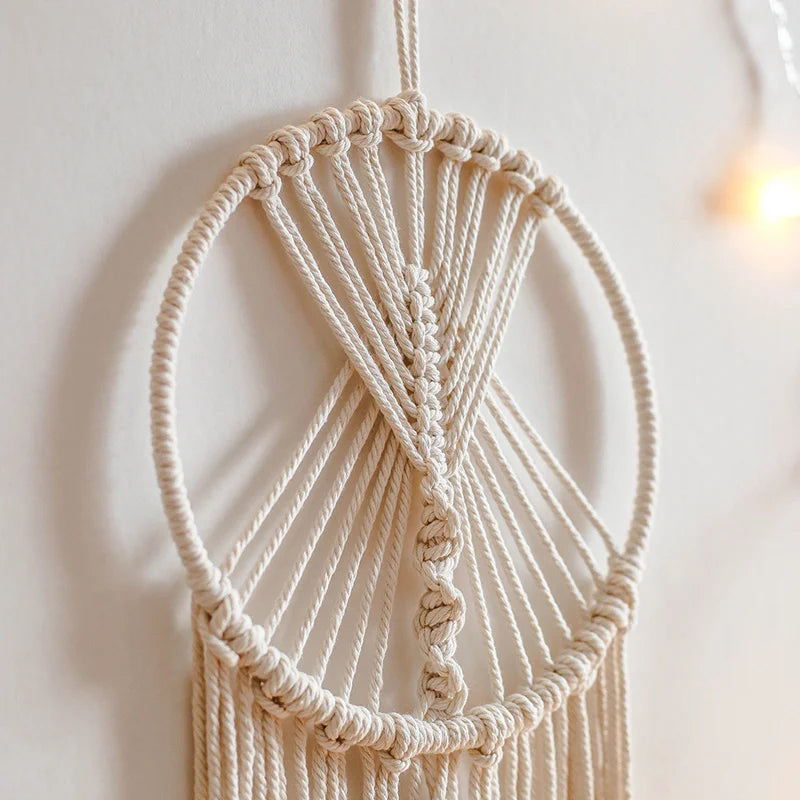 Nordic Star Moon Macrame Tapestry Bohemian Home Decoration Boho Room Decor Bedroom Wall Curtain Ramadan Eid Mubarak Decor