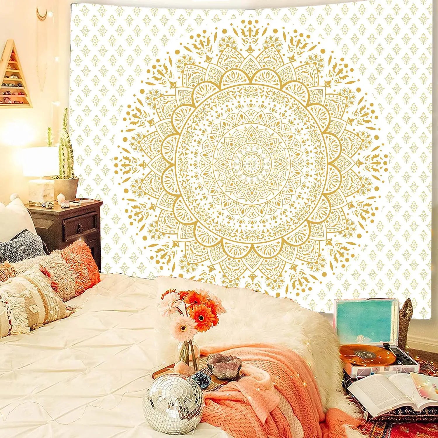Indian Mandala Wall Hanging Tapestry Boho Wall Cloth Tapestries Decor Psychedelic Hippie Bohemia Wall Carpet Bedroom Decoration