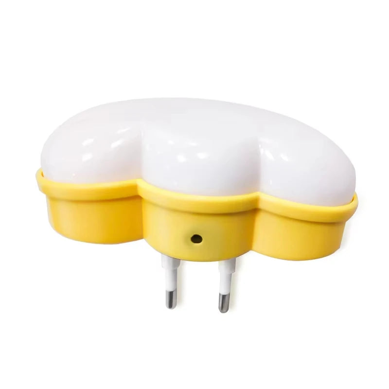 Night Light Sensor Control Comfort Floodlight Cloud Shape EU US Plug Novelty Kids Night Light For Baby Room Gift Illuminator