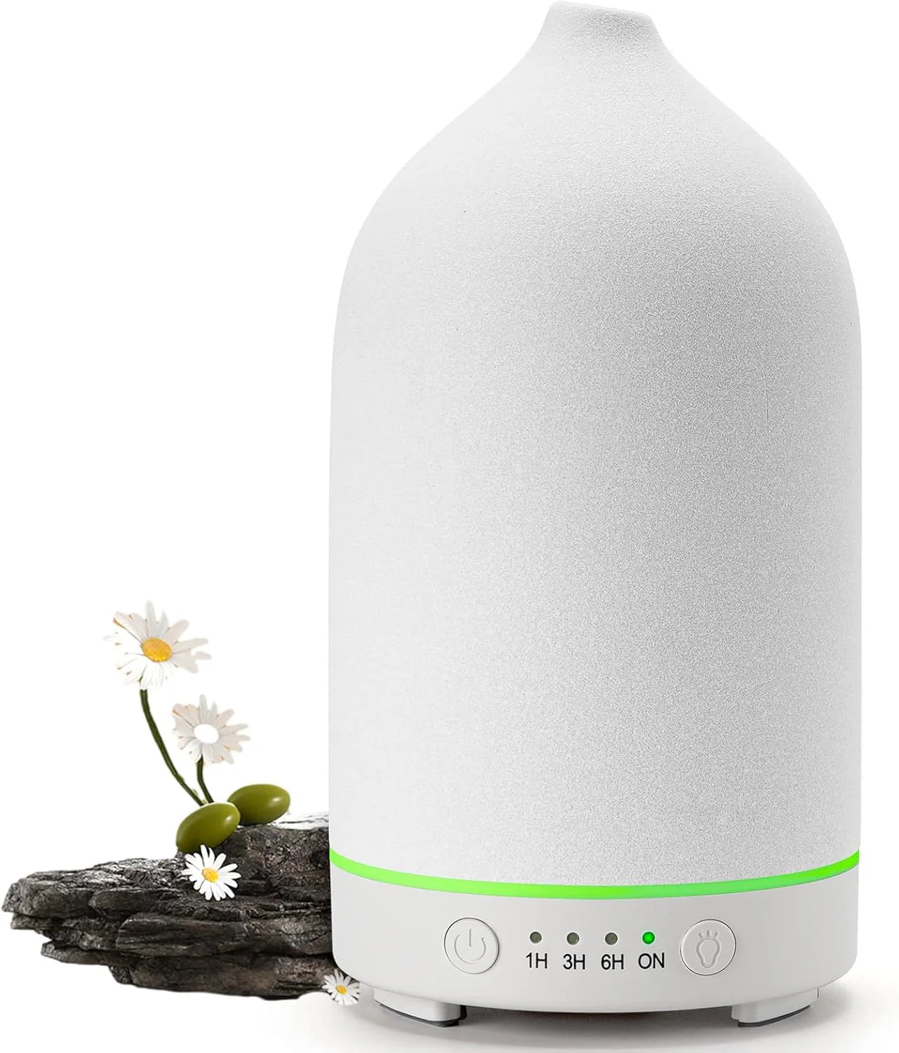Ceramic Aroma Diffuser Automatic Small Humidifier Hotel Air Fresh Essential Oil Timing Colorful Lights Diffuser