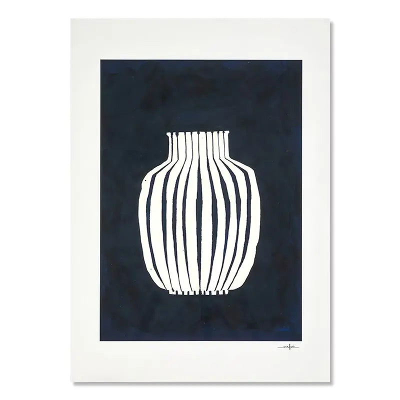 Abstract Line Lemon Flower Vase Geometry Nordic Poster Wall Art Prints Canvas Painting Wall Pictures For Living Room Decor