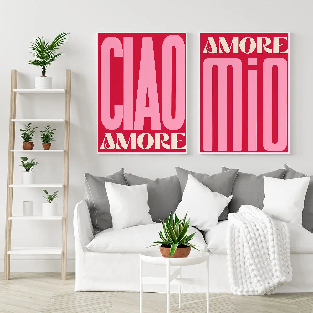 1pc Inspired Music Amore Mio Music Lyrics Gig Indie Rock Poster Self-adhesive Art Waterproof Paper Sticker House Room Wall Decor