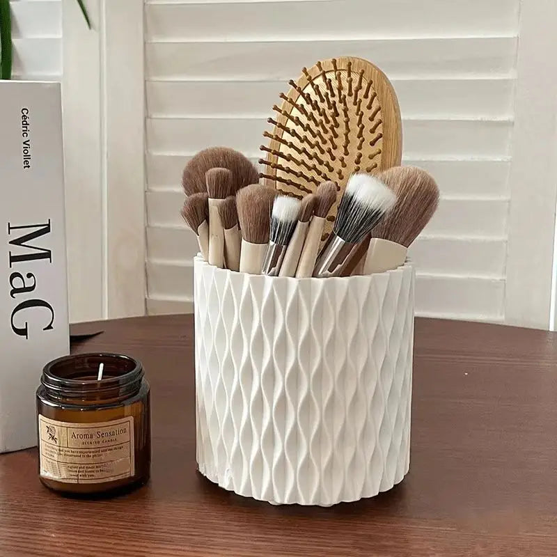 360° rotating multifunctional desktop eyebrow pencil makeup brush storage box makeup brush cup holder makeup tool storage box