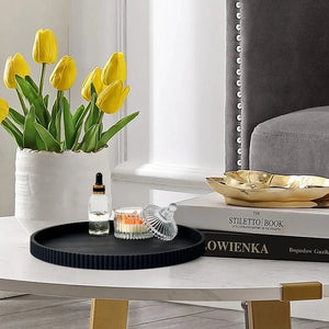 A Silicone Lace Round Decorative Storage Tray, Coffee Table Decorative Storage Tray, Round Tray, Home Decoration Tray, Desktop Decorative Tray, Decorative Tray, Center Decorative Tray