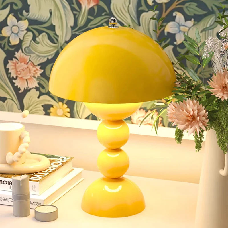Nordic LED Flowers Table Lamp USB Dimmable For Home Living Table Bedroom Bedside Room Decoration LED Night Lamps Desk Light