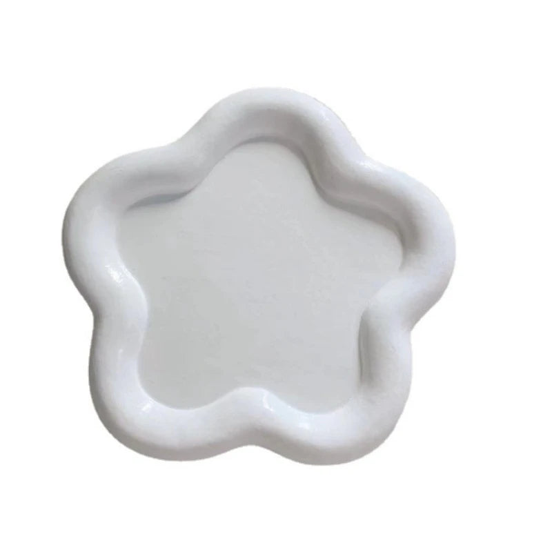 Creative Resin Trays Home Decor Jewelry Dish Heart Cloud Shape Storage Plate Organizer Watch Keys Holder Earrings Necklace Bowls