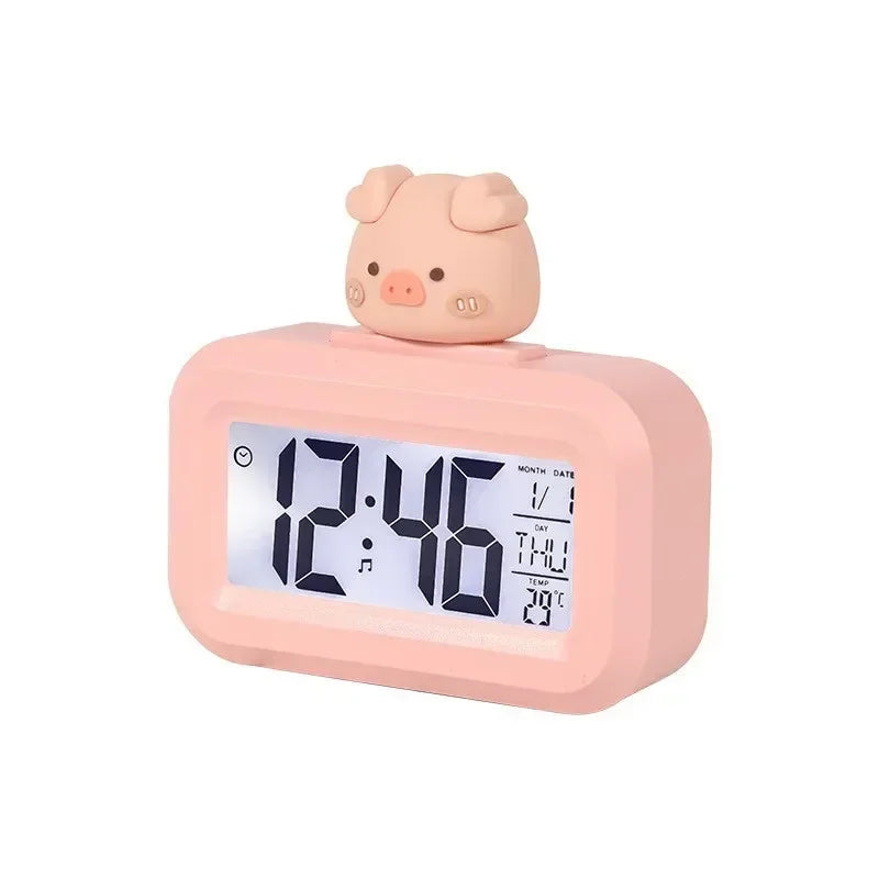 New Cartoon Music Stopwatch for Studying Time Management Date Countdown Timer Digital Table Clocks Reminder Desktop Alarm Clock