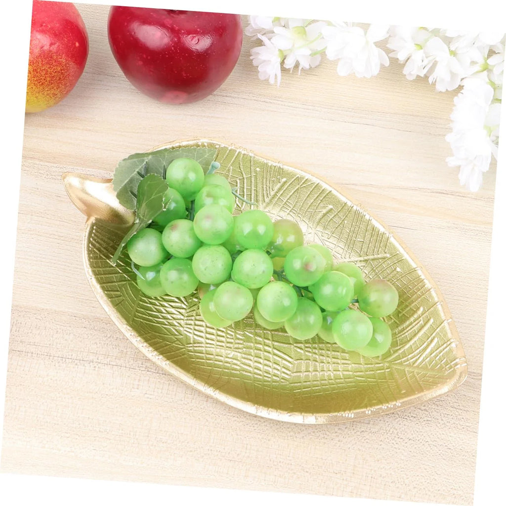 Nordic Wooden Tray Gold Leaf Shape Serving Tray Jewelry Pallet Fruit Snack Candy Dish Table Decoration Storage Organizer