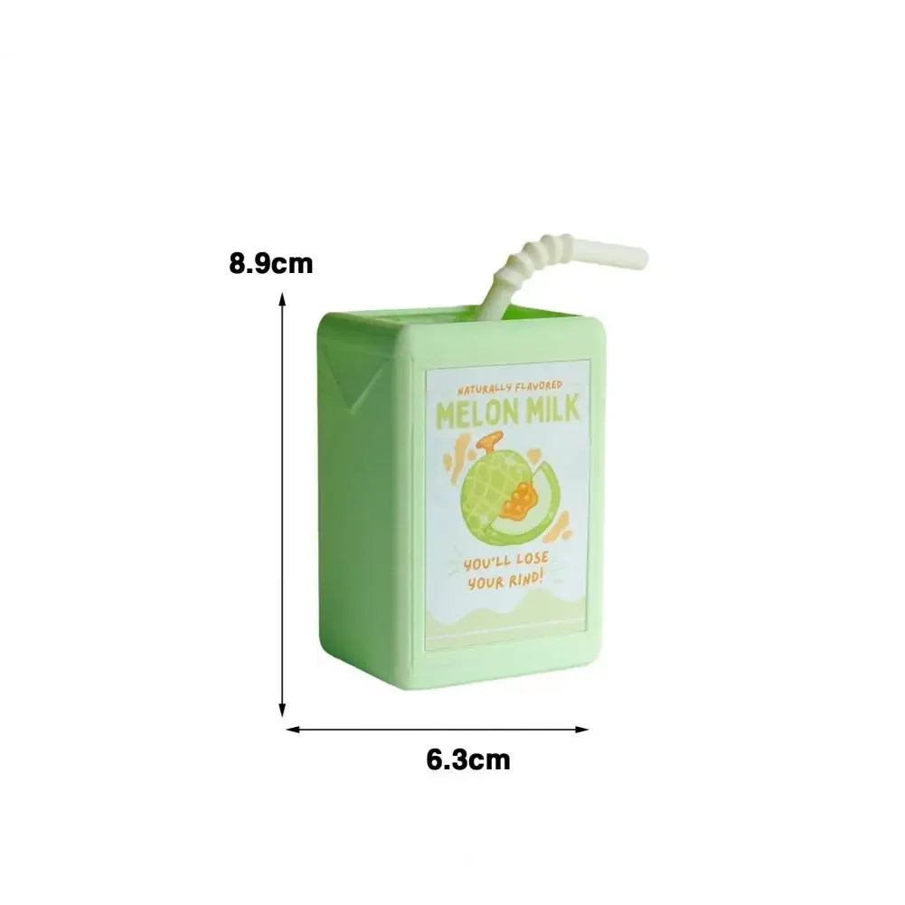 Cool Vase Milk Vase Cute Planter With Juice Box Design Good Decorative Effect For Pen Container Storage Box Floral Pot Decor