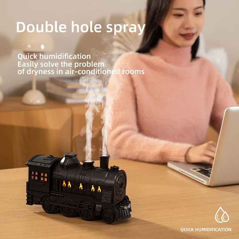 Train Air Humidifier Ultrasonic Aromatherapy Diffusers Mist Maker Fragrance Essential Oil Aroma Difusor Remote control