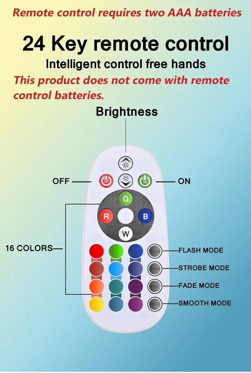 APP Remote Control 360 Degree Rotation Sunlight Lamp Projector with 16 color 4 Modes Rainbow Sunset Light