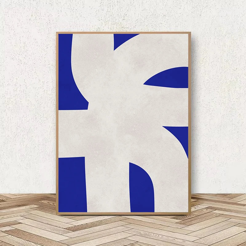 Abstract Shapes and Lines Canvas Paintings Retro Geometric Lines Poster and Print Minimal Art Wall Art Picture for Home Decor