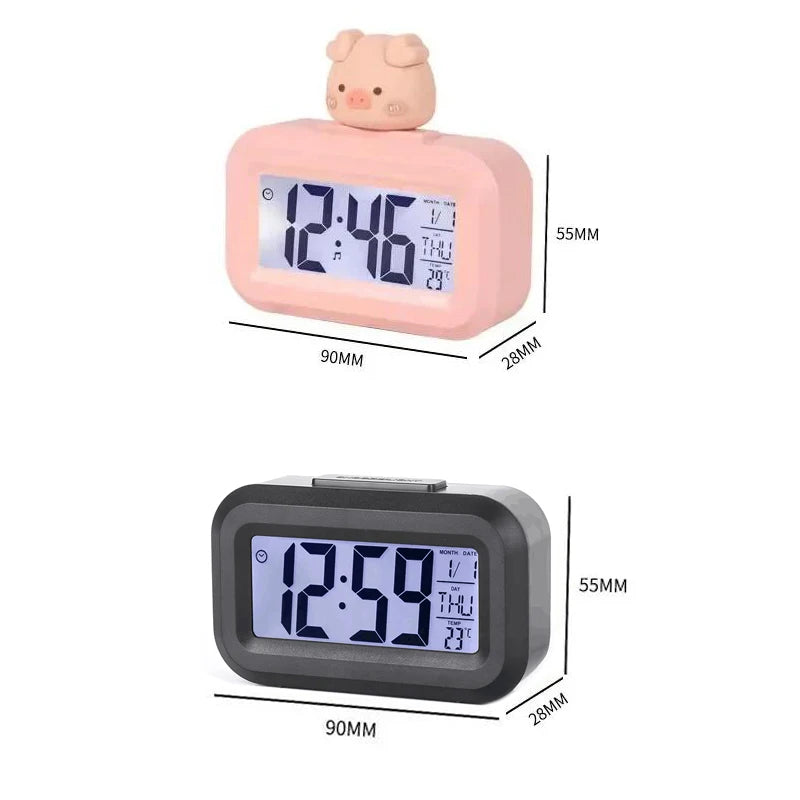 New Cartoon Music Stopwatch for Studying Time Management Date Countdown Timer Digital Table Clocks Reminder Desktop Alarm Clock