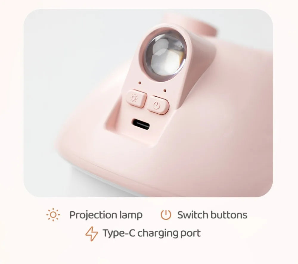 Cartoon Air Humidifier 300ml Mini Essential Oil Aroma Diffusers Colorful Lighting Cute Mushroom House Home Ultrasonic Humidifier