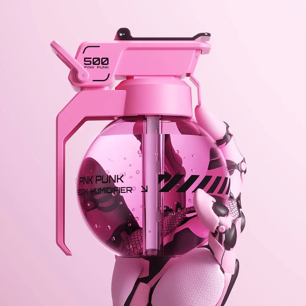 2025 Grenade Air Humidifier Essential Oil Diffuser Cyberpunk Decorative ir Diffuser Humidifier for Bedroom Home Office 500ml