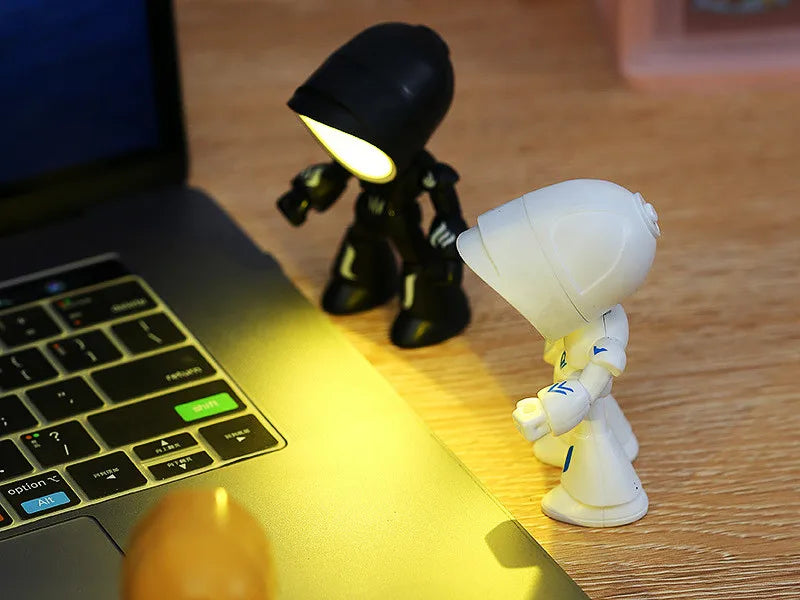 Mini Cute Cartoon Pet Table Lamp Folding Dimmiable Adjustable Angle AAA Battery Powered LED Night Light Eye Protection Lamp