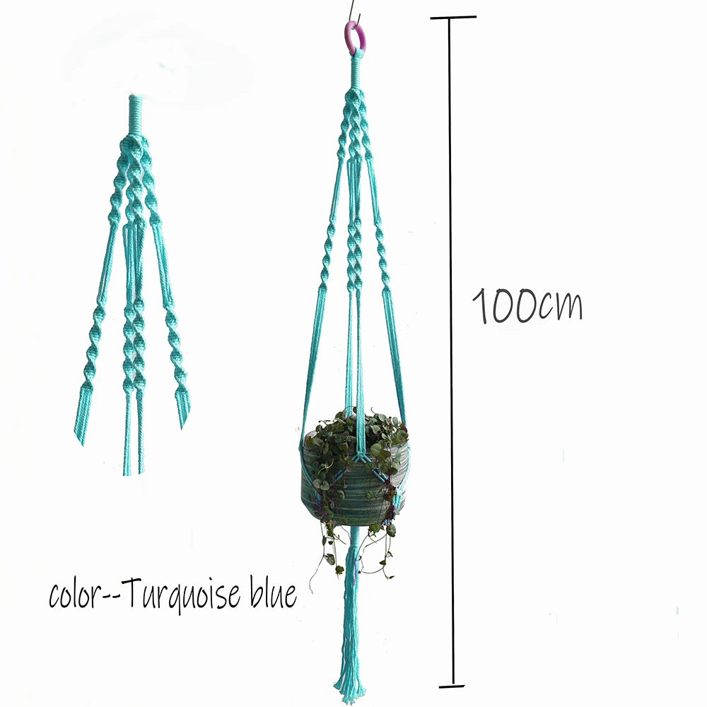 Hot sales macrame pot holder plant hanging for indoor window hanging for plant pot