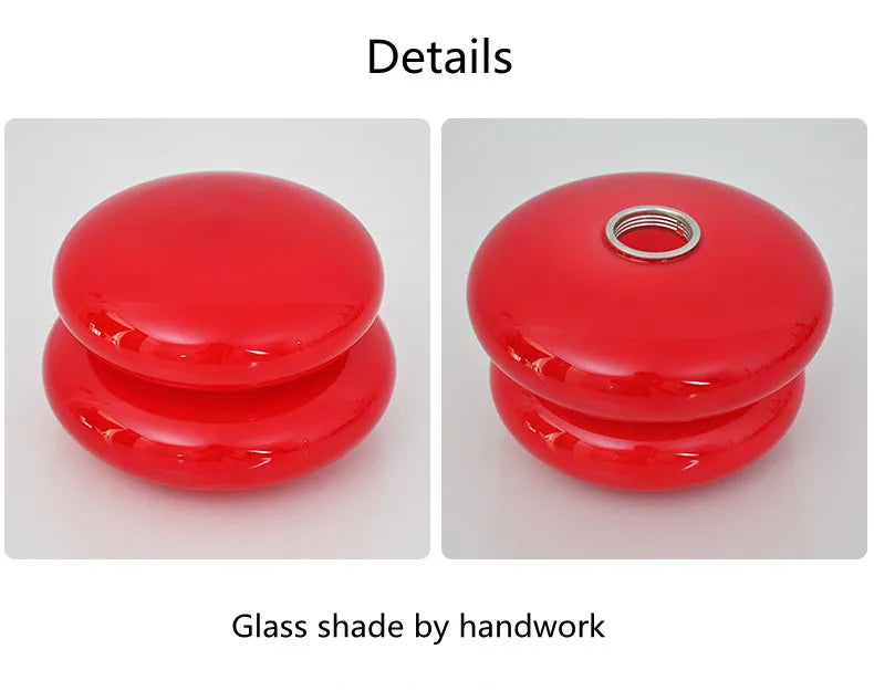 Macaron Glass Table Lamp Trichromatic Dimming Living Room Atmosphere Lamps Eye Protection Night Light Girl Bedroom Bedside Decor