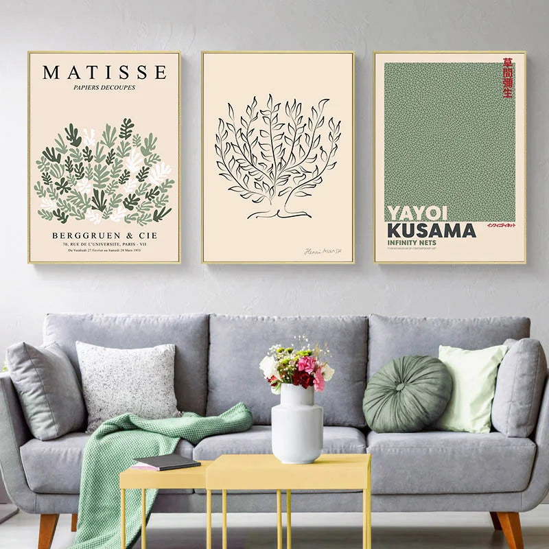Matisse Flower Market Wall Art Picasso Sweat Poster Printing Abstract Nordic Living Room Home Decorative Painting