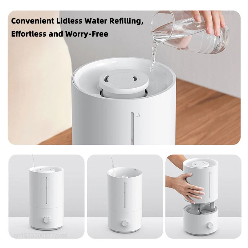 Xiaomi Mijia Humidifier 2 300mL/h Humidification 4L Large Capacity Mist Maker Aroma Diffuser Humidity Low Sound Home Appliances
