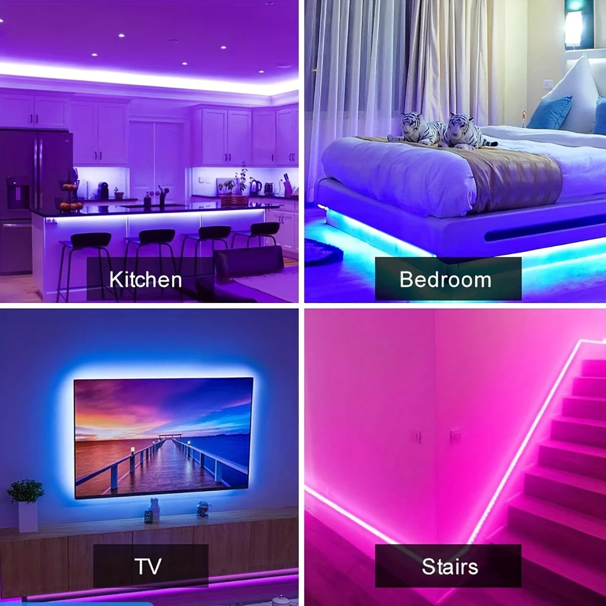 Led Lights for Room RGB Led Strip Color Changing RGB Tape Lights for Home Party Decoration TV Backlight Ribbon