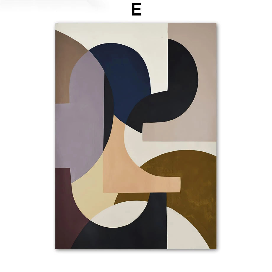 Pajama Girl Famous Painting Poster Line Mural Abstract Geometric Art Printed Canvas Figure Nordic Decorated Living Room Painting
