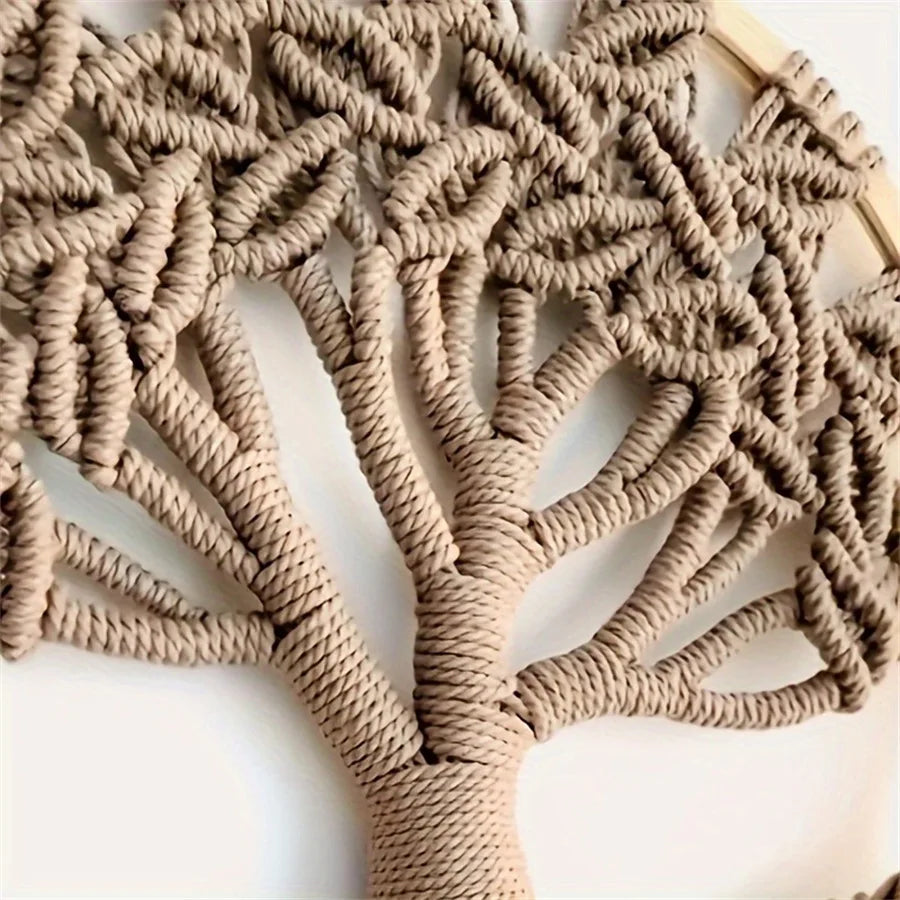 Tree of Life Macrame Wall Hanging Large Handmade Boho Wall Decor for Bedroom Nursery Apartment Dorm Home Decoration Gift Girl