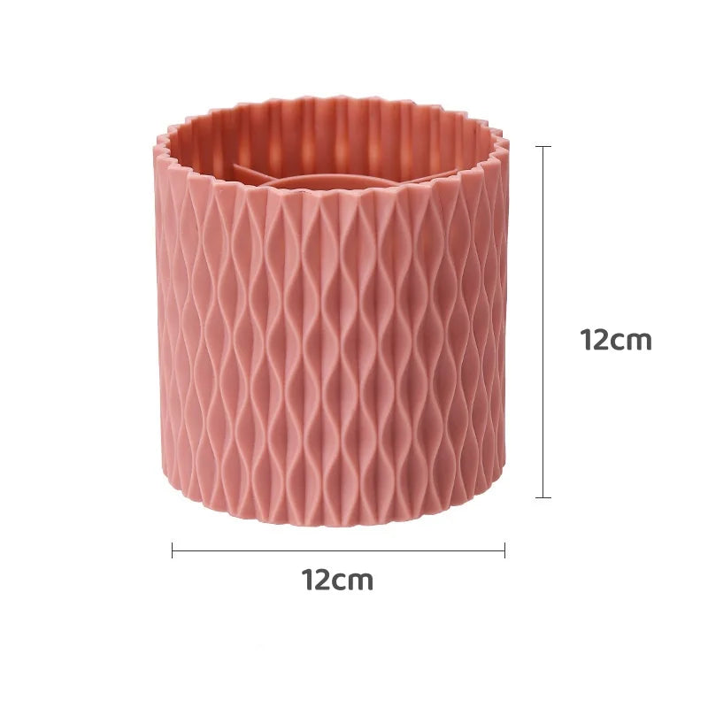 Desktop 360Rotating Cosmetic Storage Box Make Up Case Skin Care Products Organizer Case Plastic Makeup Brush Organizer Container