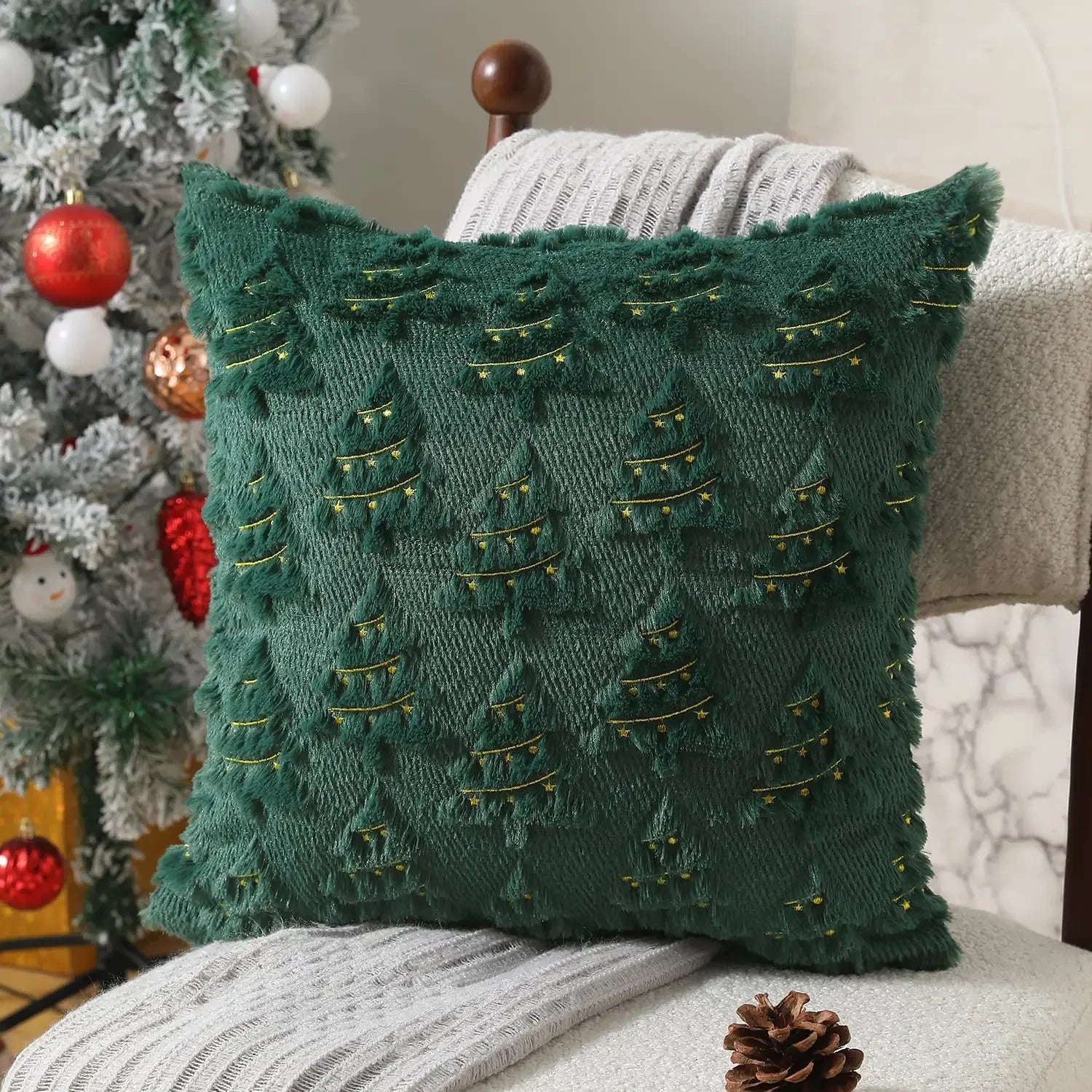 2025 New Spring Decorative Throw Pillow Covers Corduroy Boho Windmill Textured Cushion Cover 45x45CM Pillowcases Home Decor
