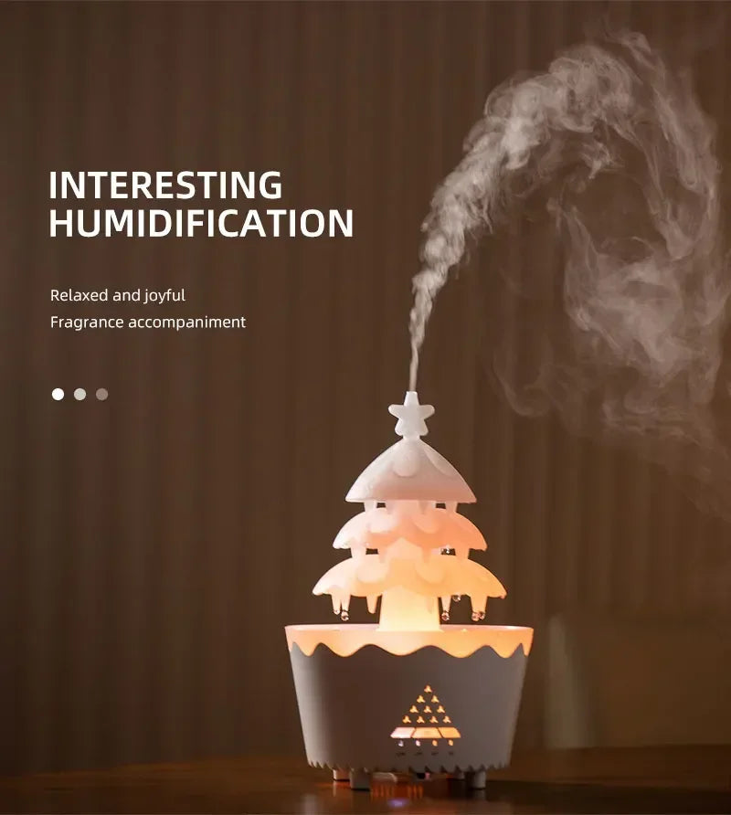 Rain Cloud Aromatherapy Diffuser Ultrasonic Air Humidifier Soothing Water Drops Sound Essential Oil Aroma Diffuser with LED Lamp