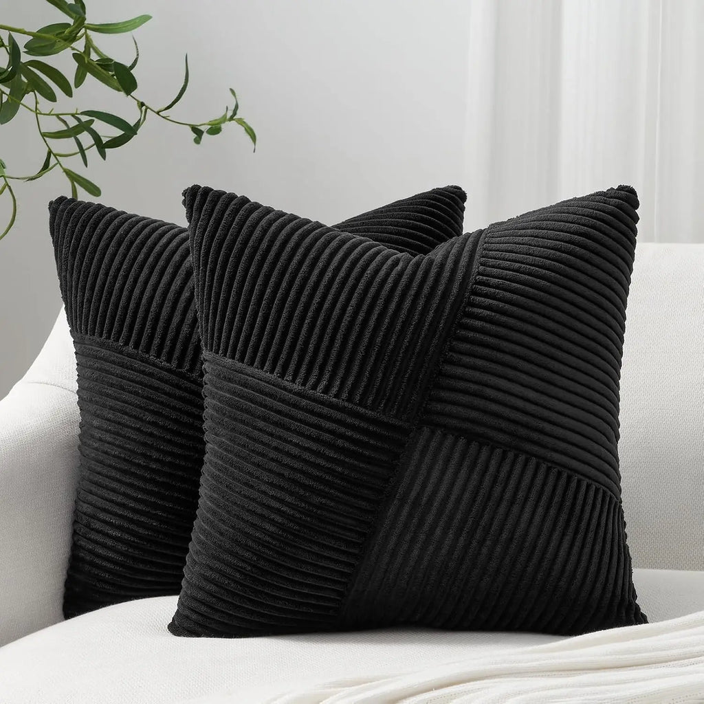 2025 New Spring Decorative Throw Pillow Covers Corduroy Boho Windmill Textured Cushion Cover 45x45CM Pillowcases Home Decor