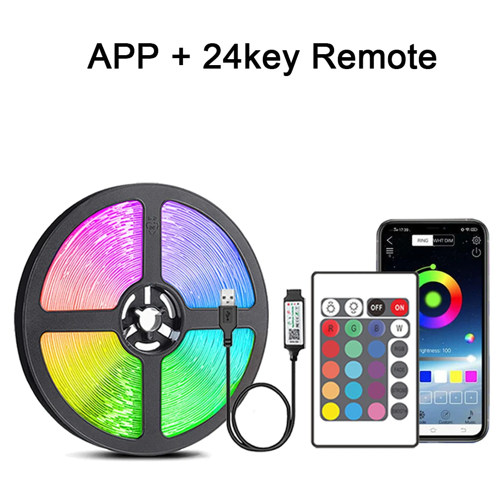Led Lights for Room RGB Led Strip Color Changing RGB Tape Lights for Home Party Decoration TV Backlight Ribbon