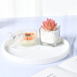A Silicone Lace Round Decorative Storage Tray, Coffee Table Decorative Storage Tray, Round Tray, Home Decoration Tray, Desktop Decorative Tray, Decorative Tray, Center Decorative Tray