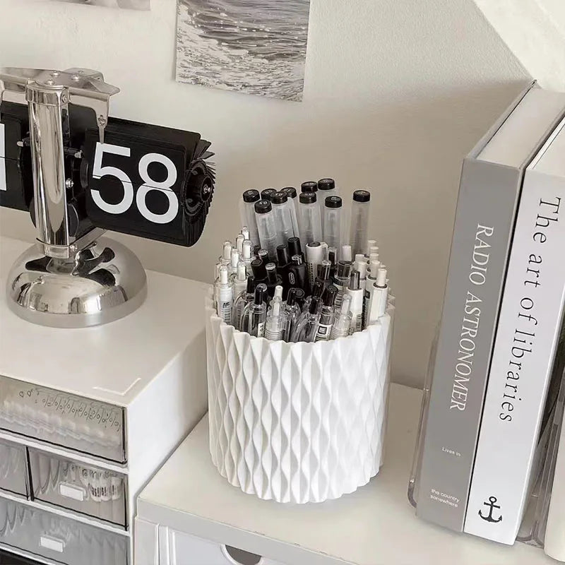 360° rotating multifunctional desktop eyebrow pencil makeup brush storage box makeup brush cup holder makeup tool storage box