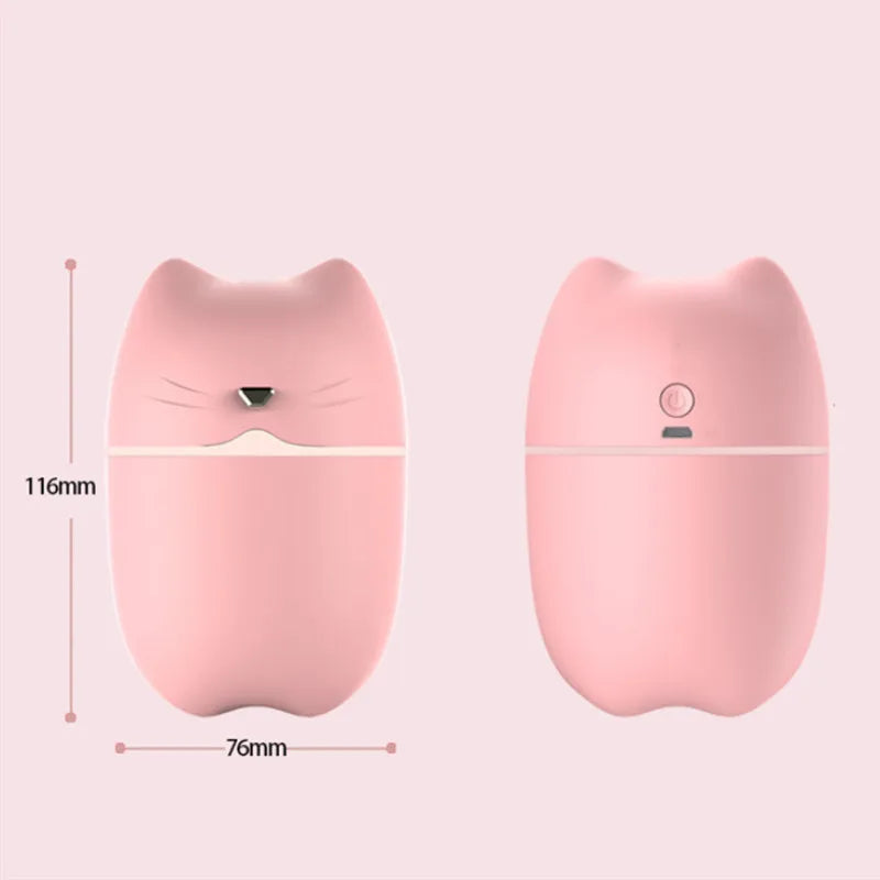 hot sale 3 in 1 Cute Cat Air Humidifier Diffuser USB Mist Maker Mini Humidificador with night light