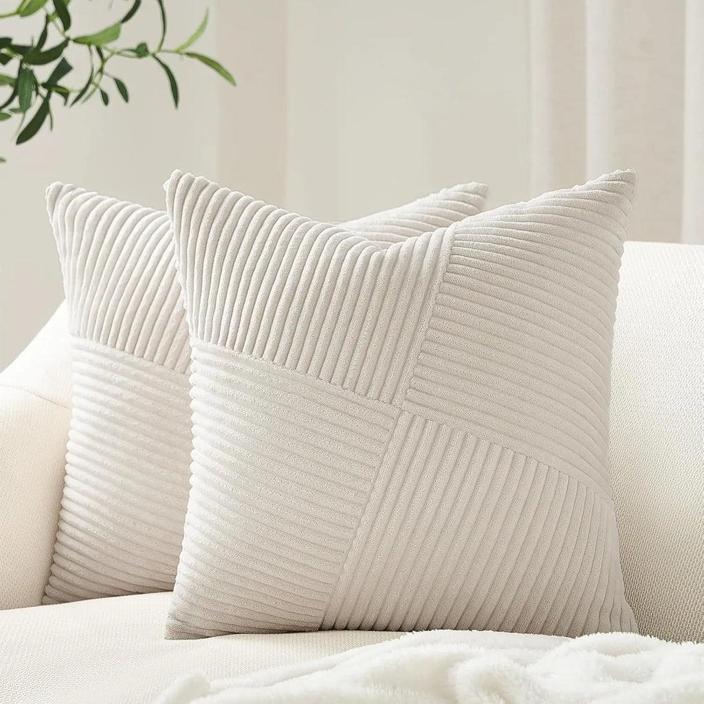 2025 New Spring Decorative Throw Pillow Covers Corduroy Boho Windmill Textured Cushion Cover 45x45CM Pillowcases Home Decor