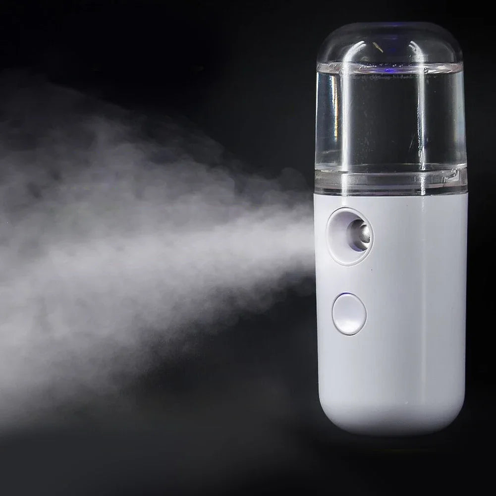 Small Air Humidifiers Personal Facial Sprayer Humidifier Atomizer 30ml Bedroom Mist Cooler Chargeable Rain Cloud Humidifier Home