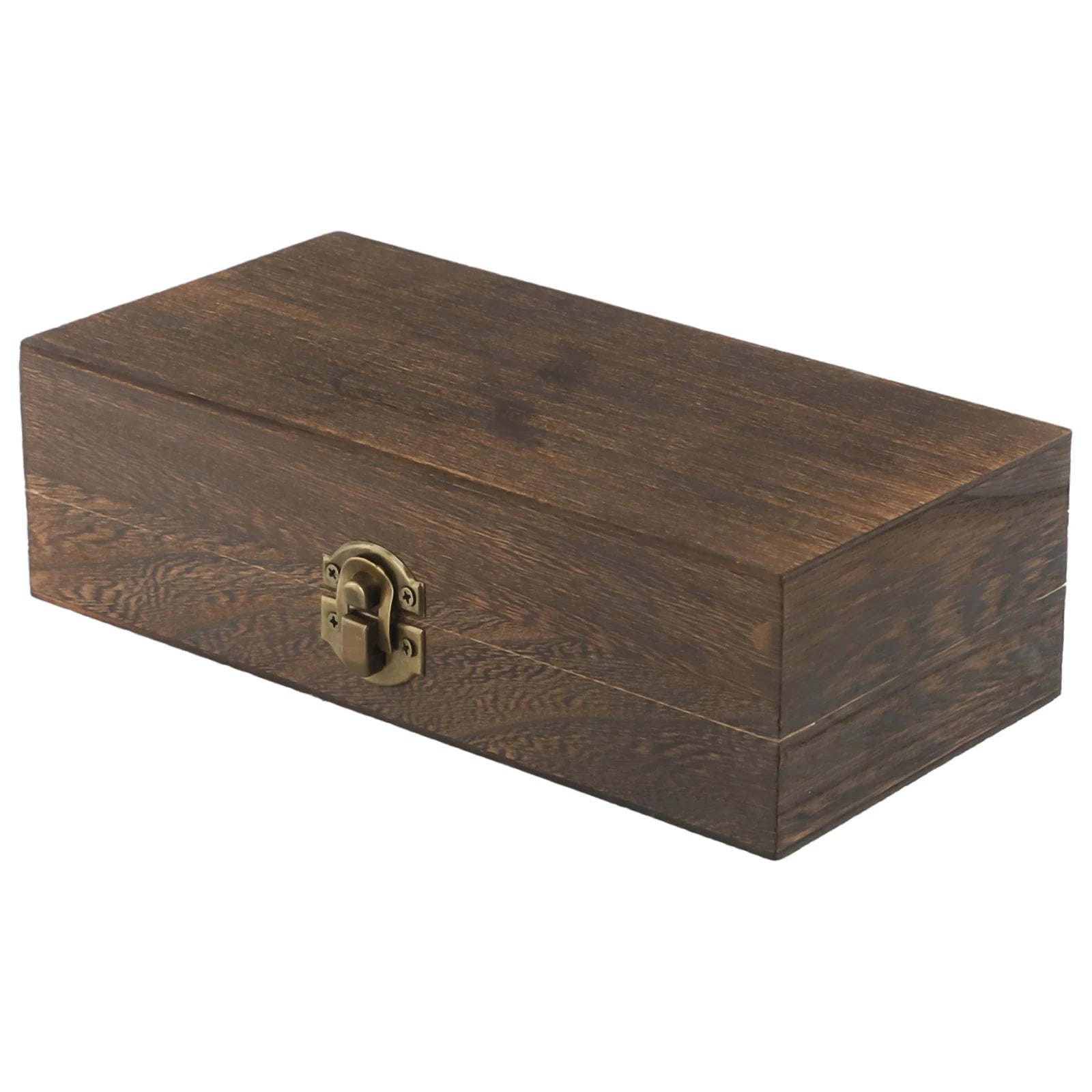 20*10*6 Cm Rectangular Durable Wooden Storage Box Retro Jewelry Box Gift Box Desktop Organizer Clamshell Container