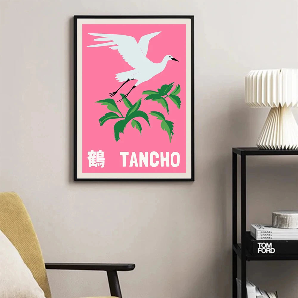 Japan Aesthetic Abstract Koi Fish Tokyo Jazz Octopus Posters and Prints Canvas Printing Wall Art Picture for Living Room Decor