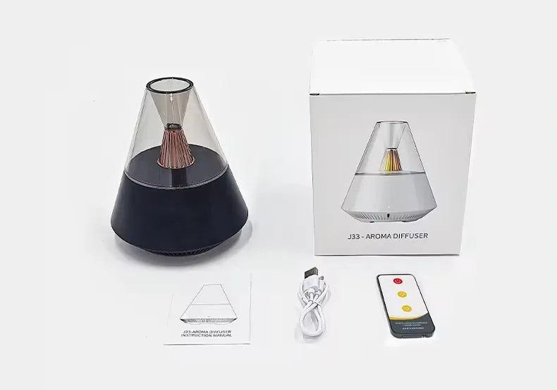 Portable Aroma Diffuser USB TYPE-C Air Humidifier Essential Oil Cold Mist Maker Sprayer Home Office Bedroom Remote Control