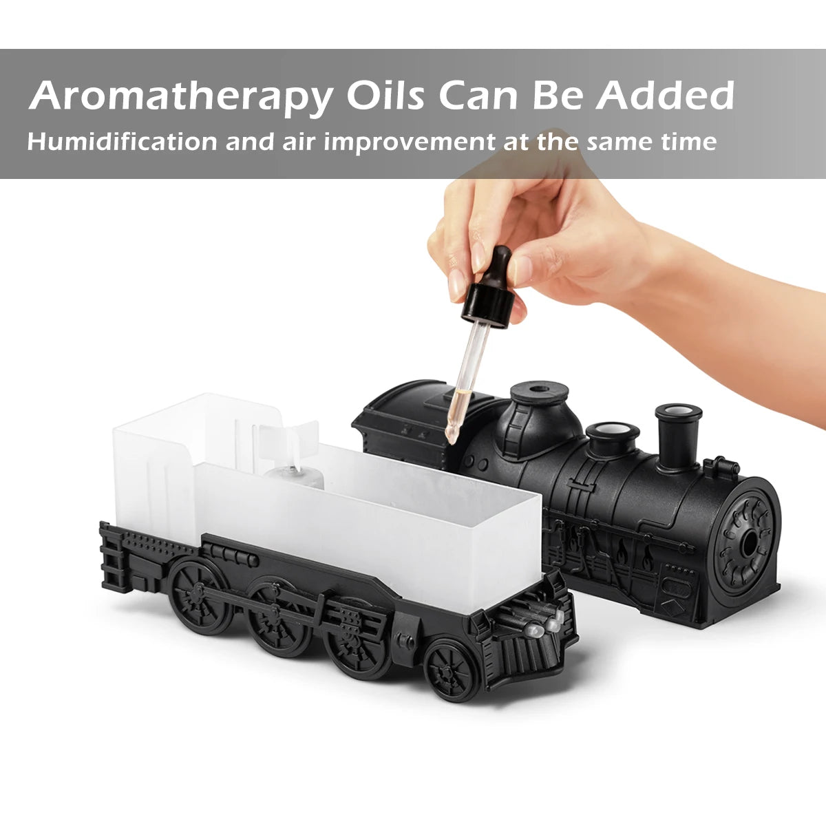 Train Air Humidifier Ultrasonic Aromatherapy Diffusers Mist Maker Fragrance Essential Oil Aroma Difusor Remote control