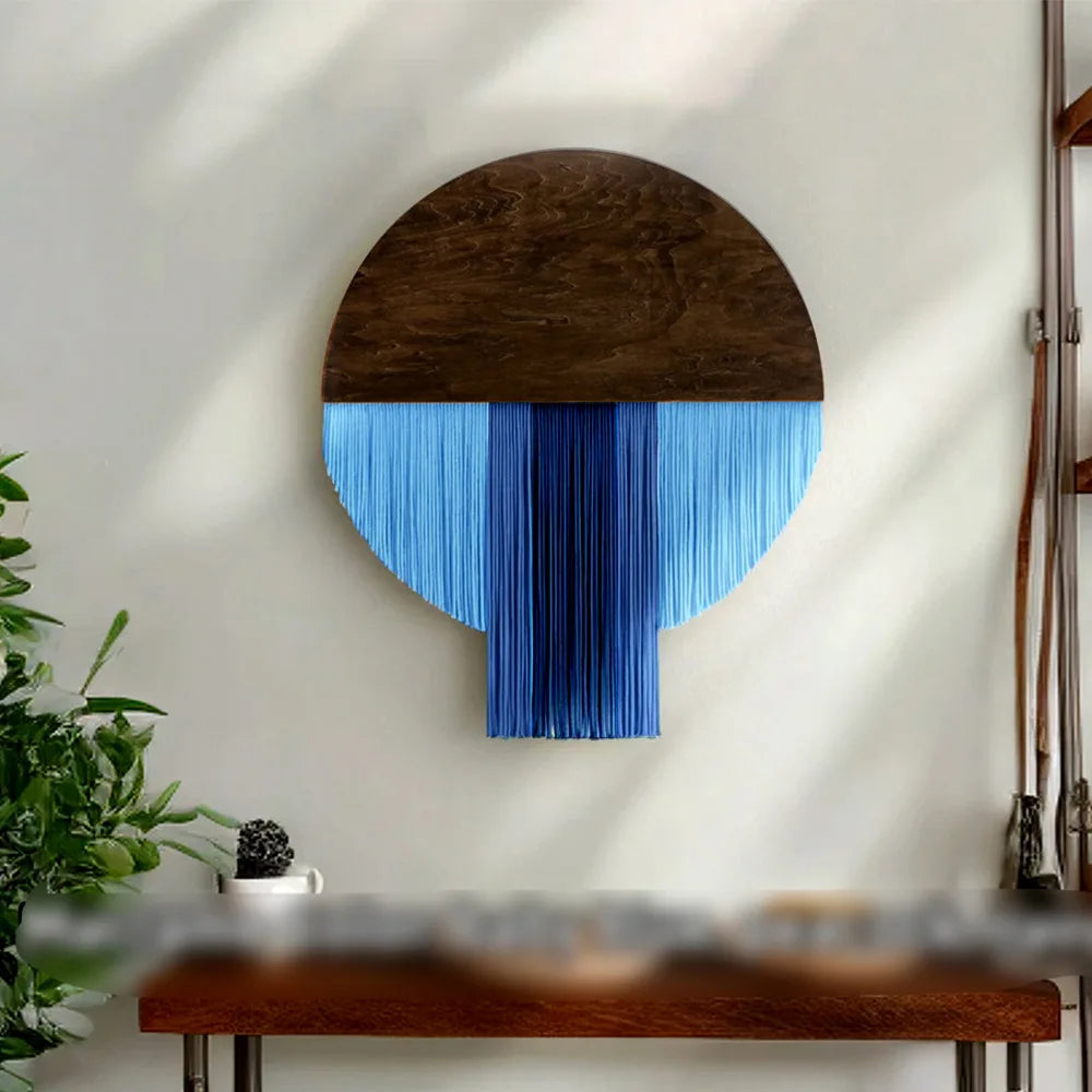 Hand Woven Long Tassel Art Wall Hanging Decor Macrame Wall Hanging Tapestries Wall Decor for Home Wall Living Room Wedding