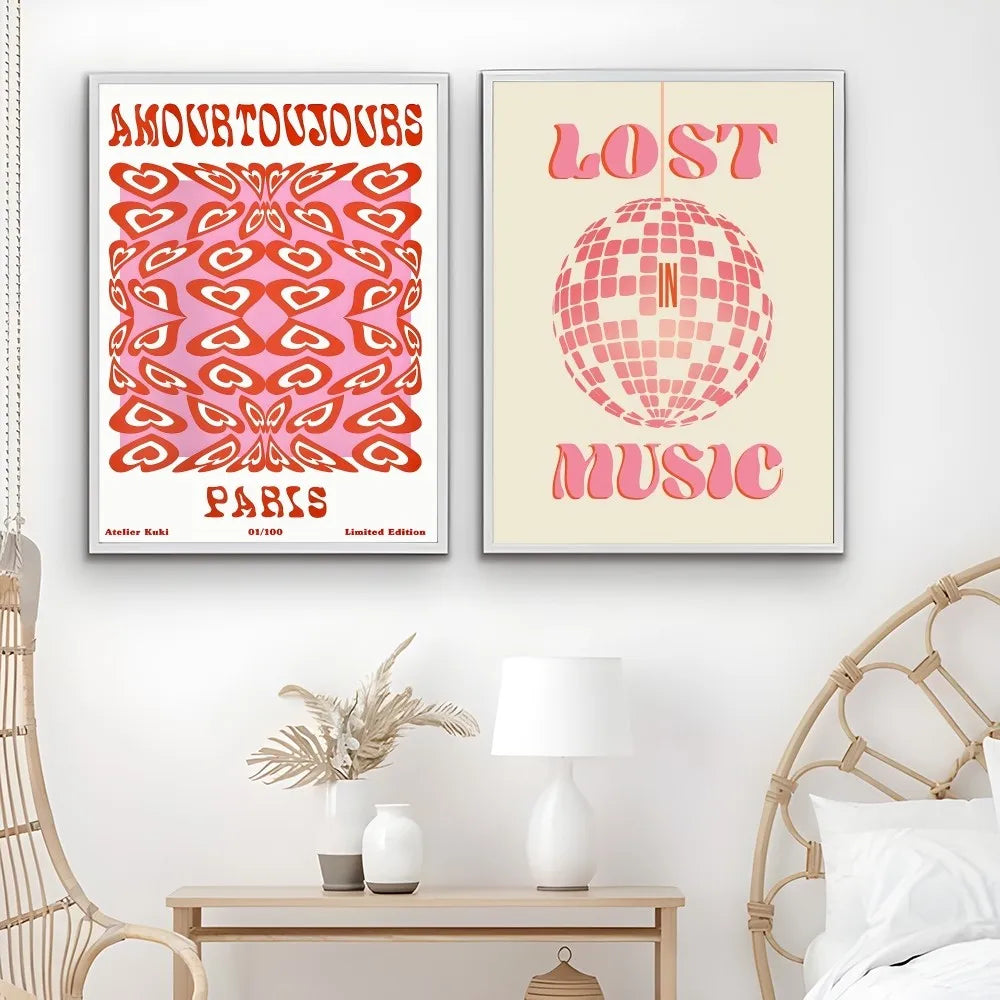 Abstract Feminist Color Letter Art Woman Good Poster Sticky Wall Art Printing Waterproof Home Living Bed Room Aesthetic Decor