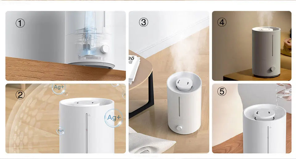 Xiaomi Mijia Humidifier 2 300mL/h Humidification 4L Large Capacity Mist Maker Aroma Diffuser Humidity Low Sound Home Appliances