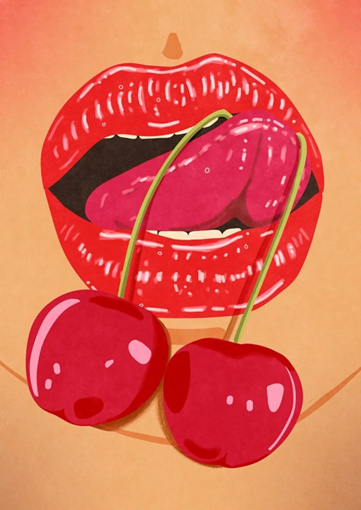 Colorful Sexy Girl Boho Drink Wine Fruit Abstract Wall Art Canvas Painting Posters and Print Wall Pictures for Living Room Decor