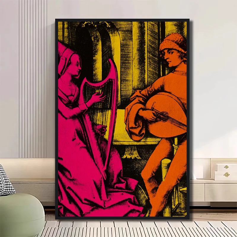 Classic TV Drama TV Girl Art Poster, Cover Magazine High-definition Printed Canvas Art, Used for Home Wall Decoration, Frameless
