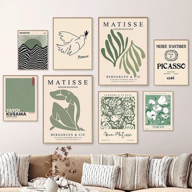 Matisse Flower Market Wall Art Picasso Sweat Poster Printing Abstract Nordic Living Room Home Decorative Painting