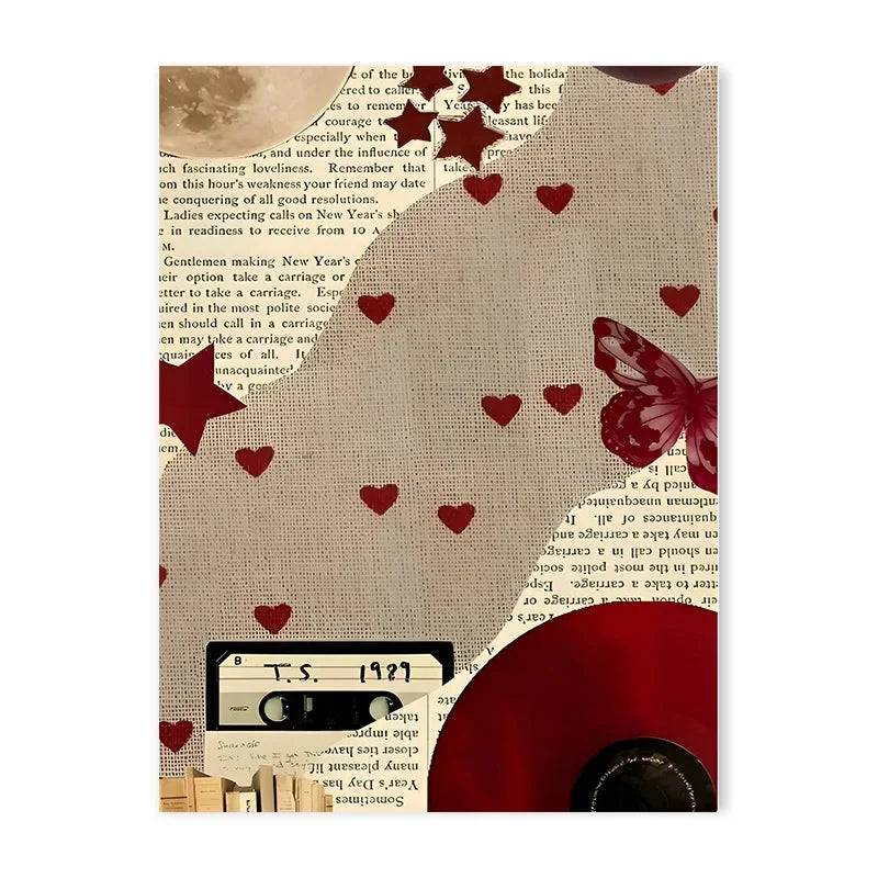 Downtown Girl Aesthetic Print Posters Y2K Rock Style Canvas Painting Abstract Living Room Bedroom Retro Music Wall Art Decor